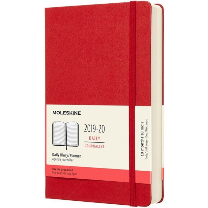 Ежедневник MOLESKINE ACADEMIC Large, красный DSF218DC3